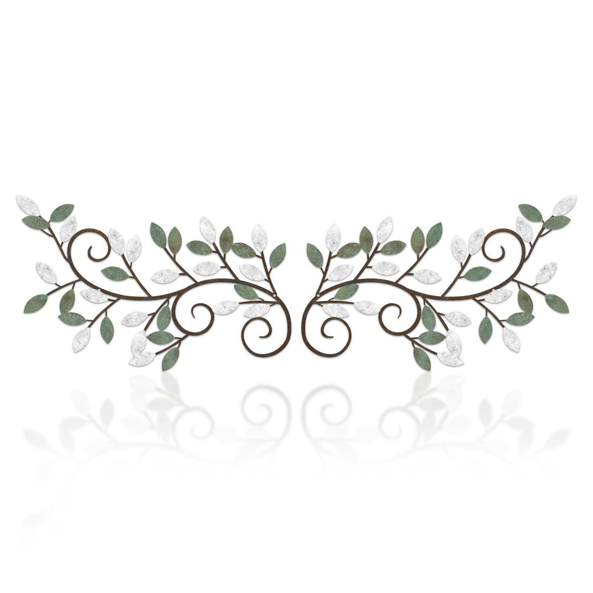 ESTART 2 Pcs Metal Tree Leaf Wall Art Vine Branch Decor, Gold