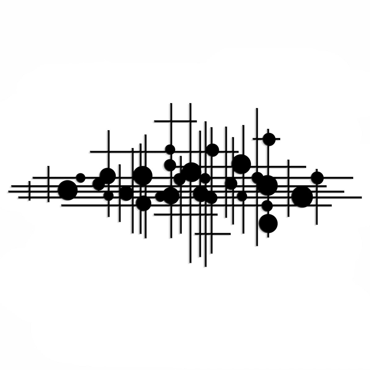 Rajukit Geometric Metal Wall Art Decor for Home