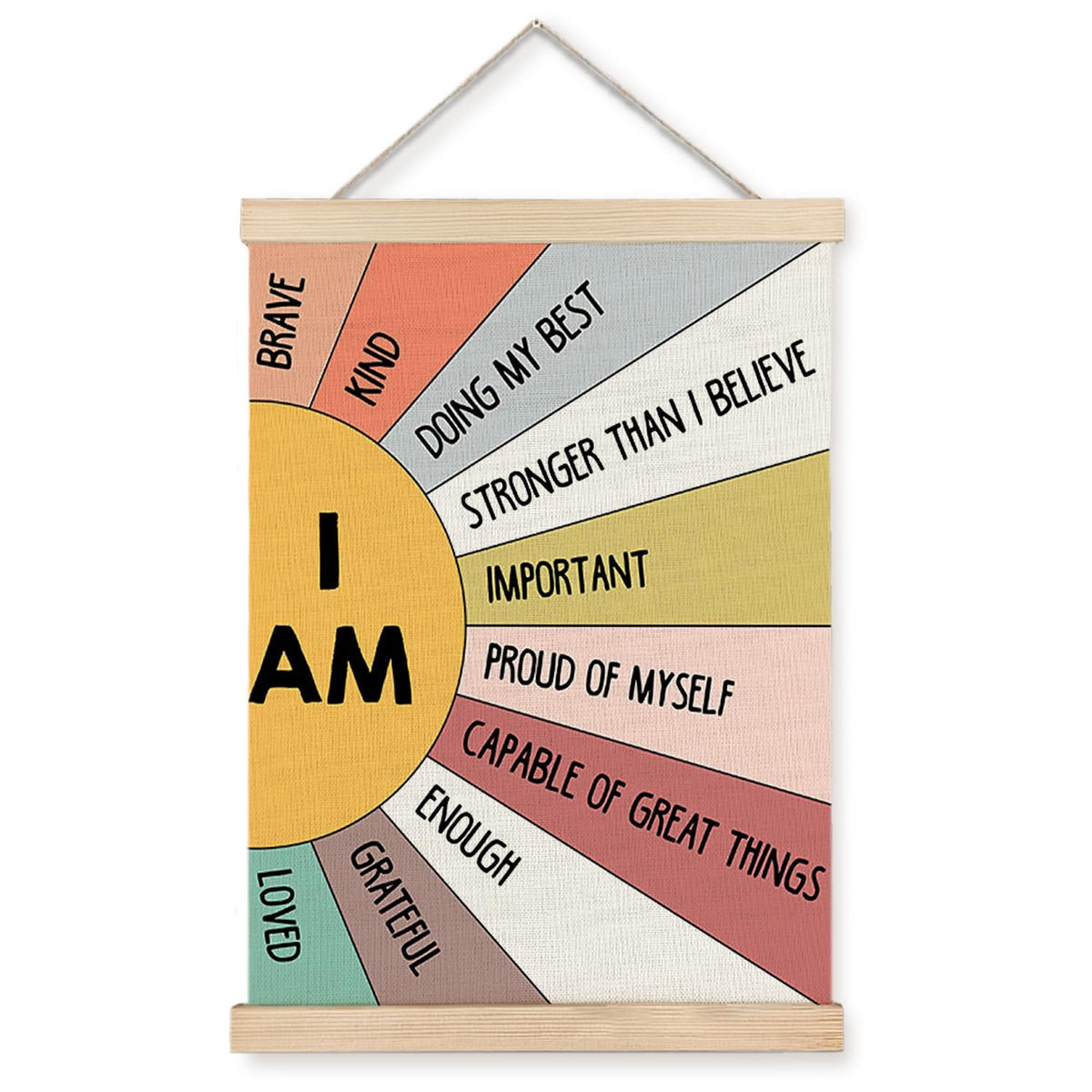 Supwhd Positive Affirmations Wall Decor, Inspirational Add Up to Big Results Office Wall Art, Motivational Quotes Wall Art for Office Classroom Home, 12x16