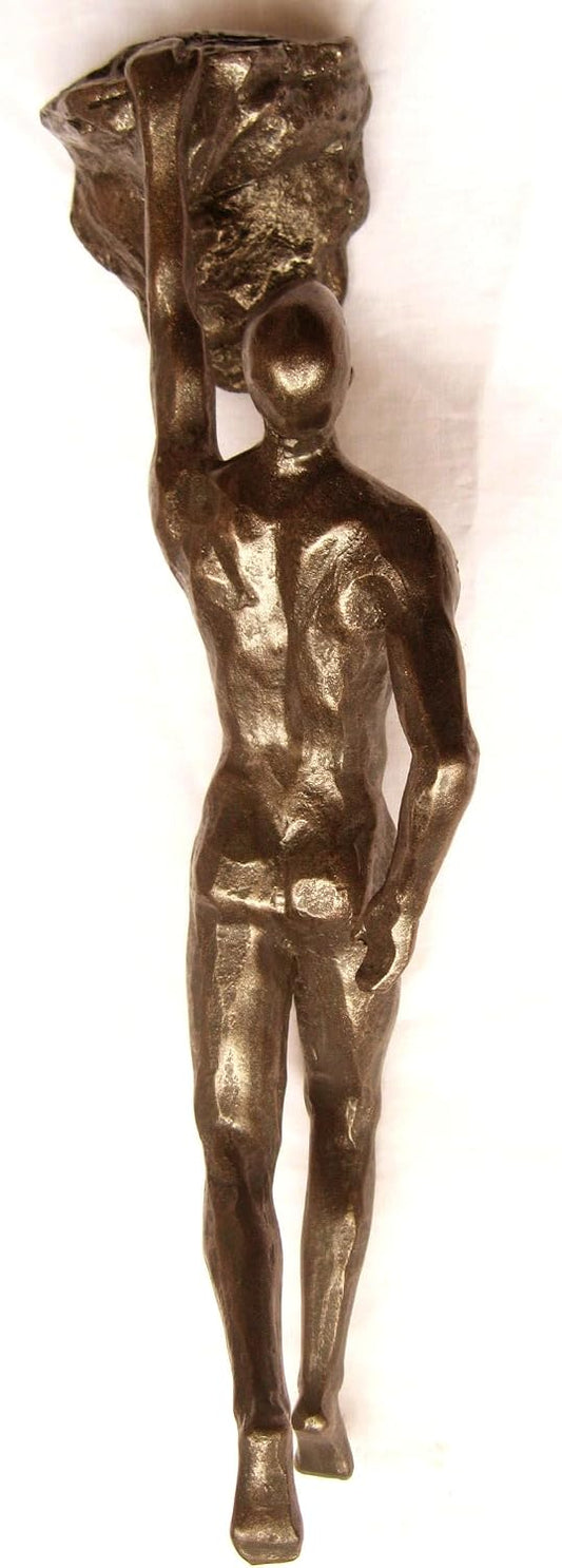 MODIRNATION 'The Alpinist' Modern Hanging Wall Figurine, Retro Stylish Resin Statue for Home and Office Decor, Nordic Art/Wall Sculpture (Climbing Man - Right Hand)