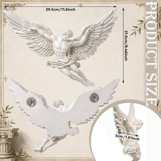 Greek Icarus Resin Wall Sculpture 11.6 x 8.5 x 2 Inch
