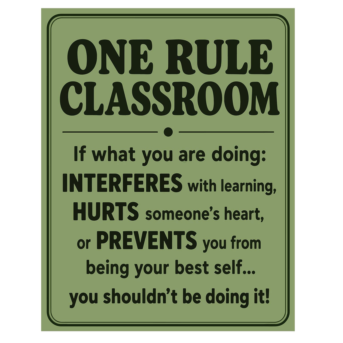 Classroom Signs for Teachers, Inspirational Teacher Decor for Classroom Wall Art Print, High School Teacher Supplies, Middle School Classroom Decorations, Back to School Decor (I Believe, 8X10, Unframed)