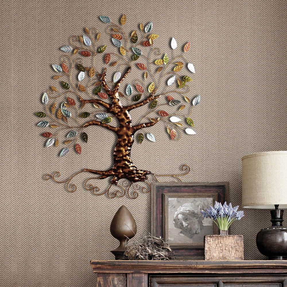 Metal Tree Wall Sculpture, Gold Tree Home DecorTree of Life