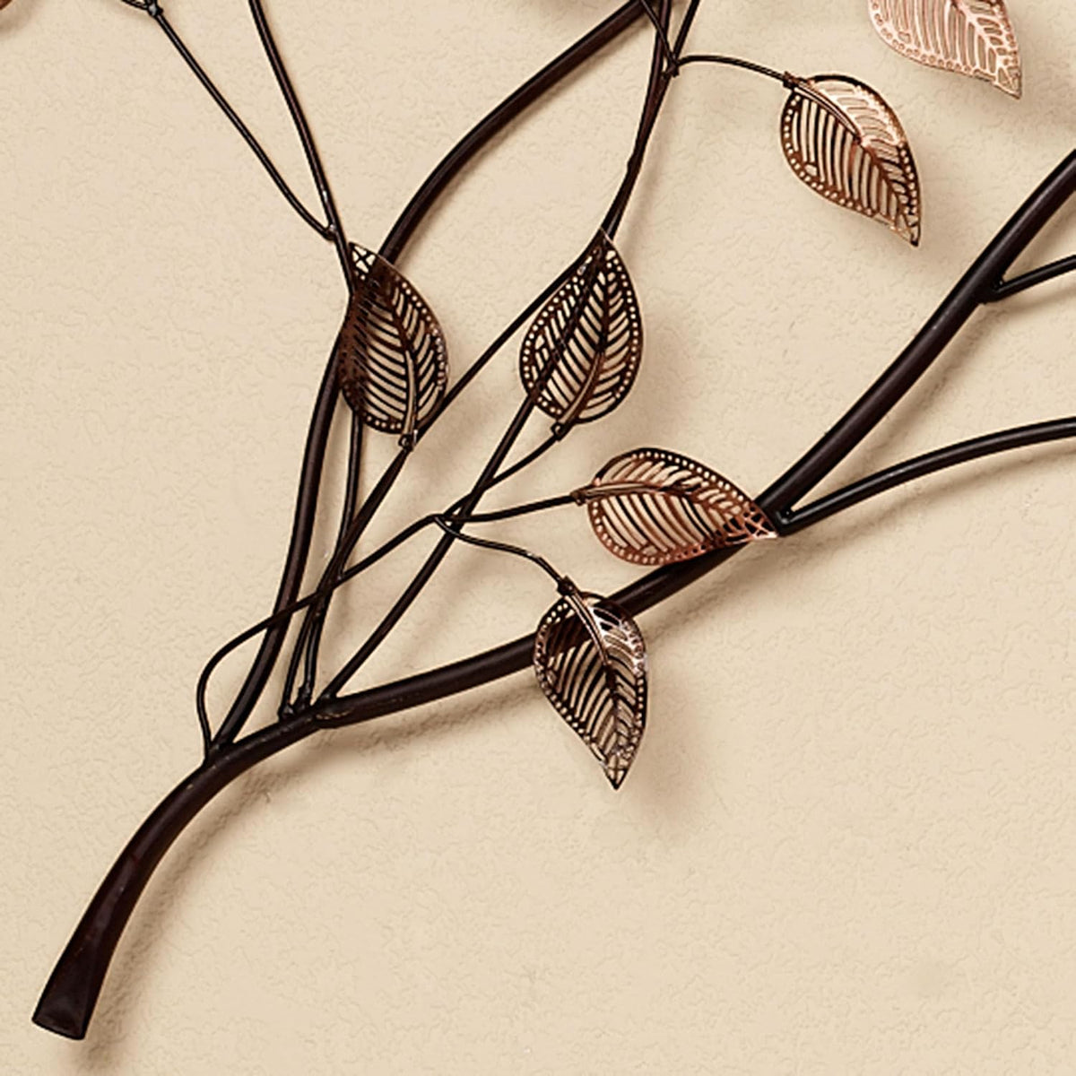 Touch of Class Branches at Sunrise Wall Sculpture Copper - Handcrafted Metal Artwork - Large Hanging Branches Sculptures for Bedroom, Bathroom, Foyer - 48 Inches Wide