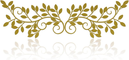 ESTART 2 Pcs Metal Tree Leaf Wall Art Vine Branch Decor, Gold