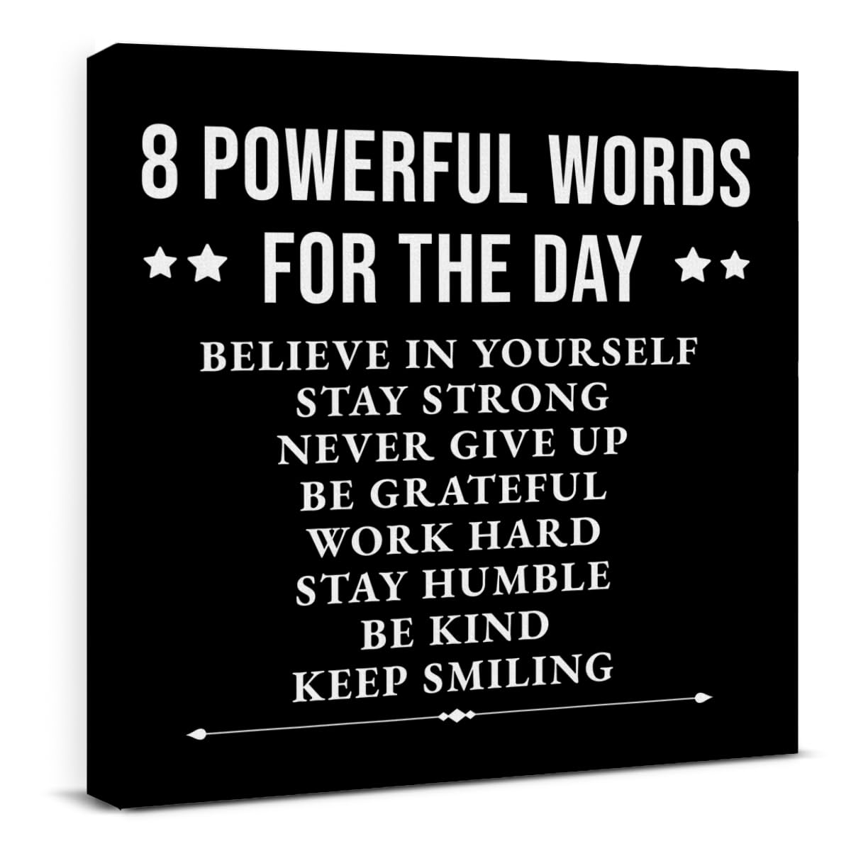Inspirational Wall Art Decor Print Pictures (8 X 8 Inches, Framed)