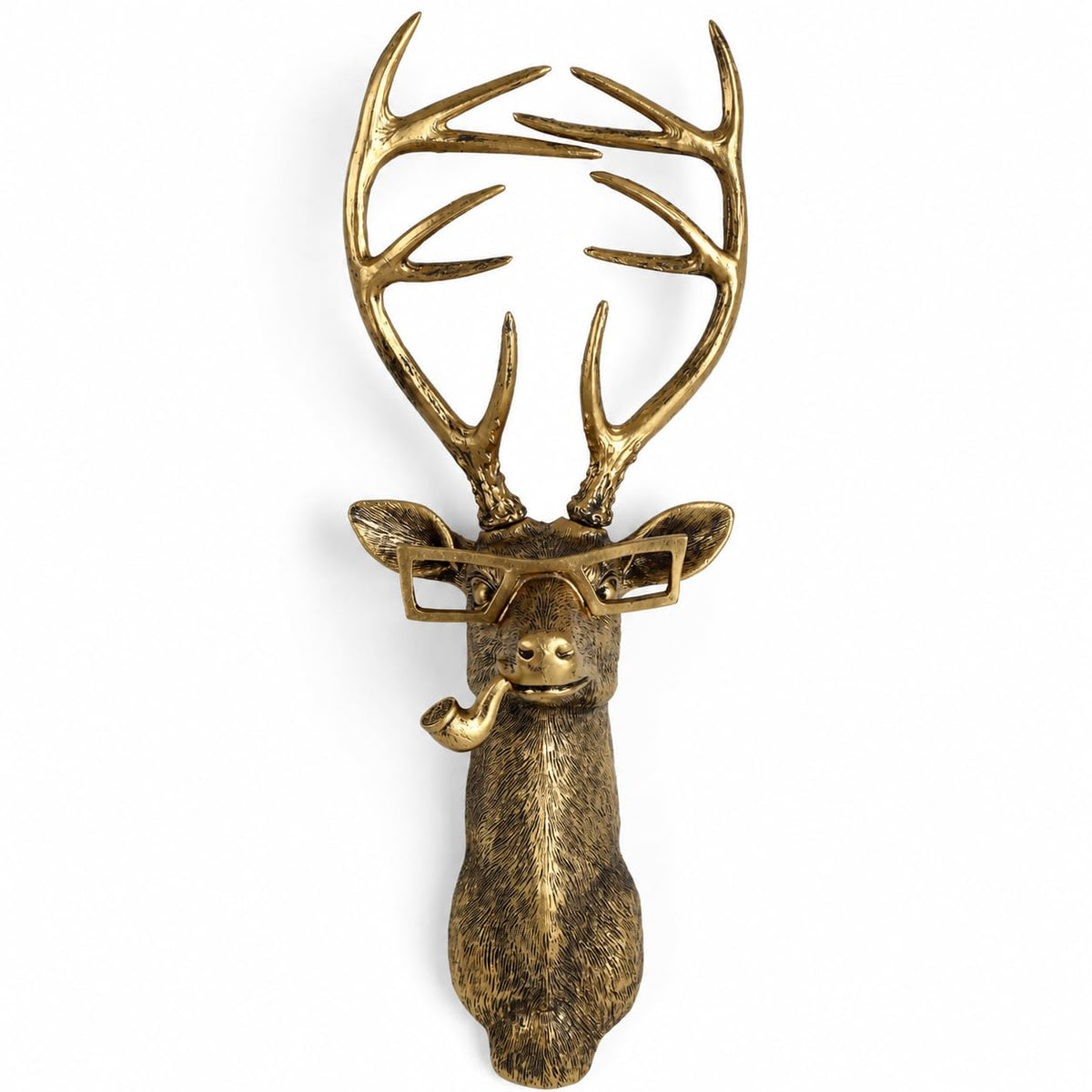 UITWMKTG Gold Animal Head Wall Decor Set of 5 - Deer, Rabbit, Mouse, Bear, Fox Wall Sculptures, Modern Wall Art for Living Room, Bedroom, Office, Gold Wall Hanging Home Decoration