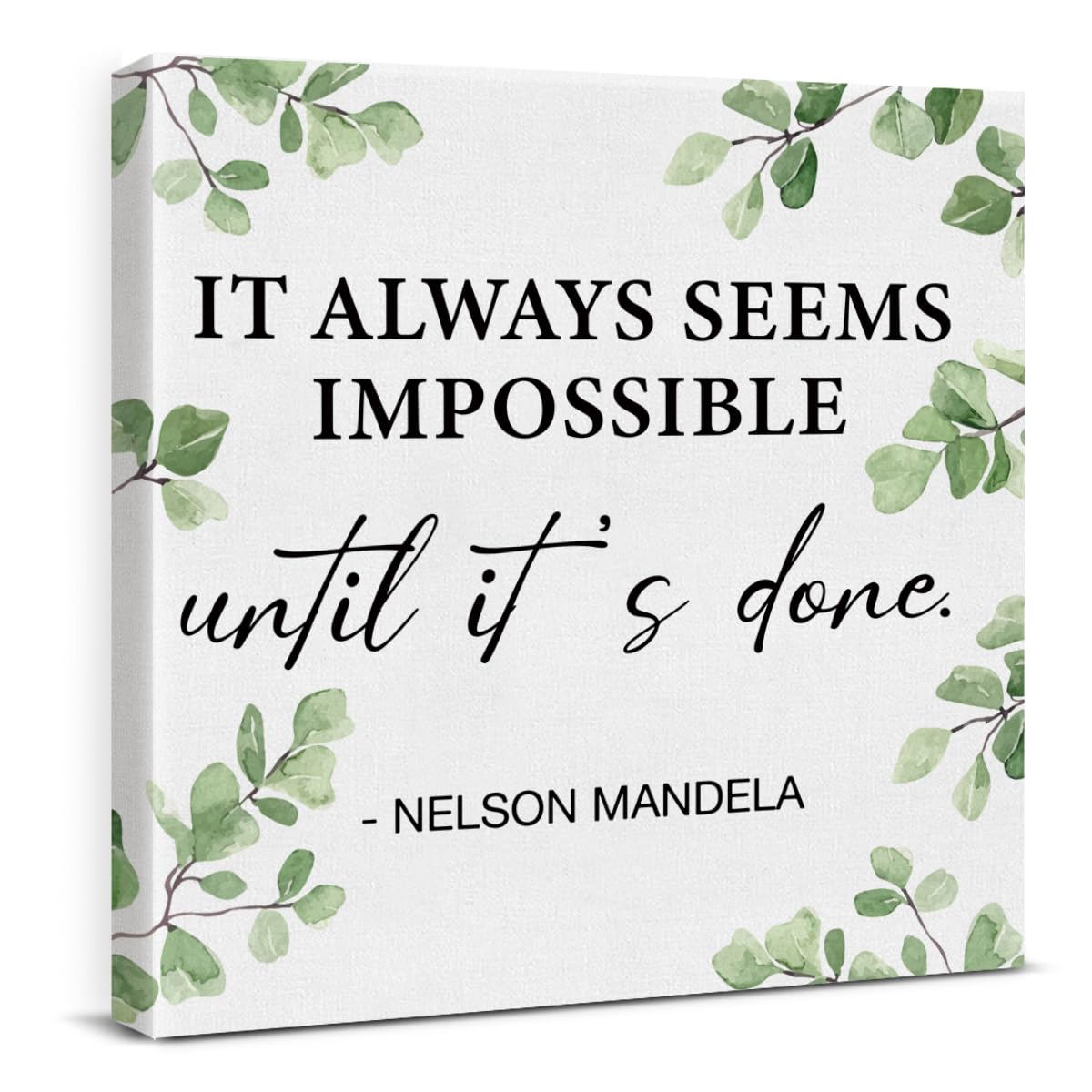 Inspirational Wall Art Decor Print Pictures (8 X 8 Inches, Framed)