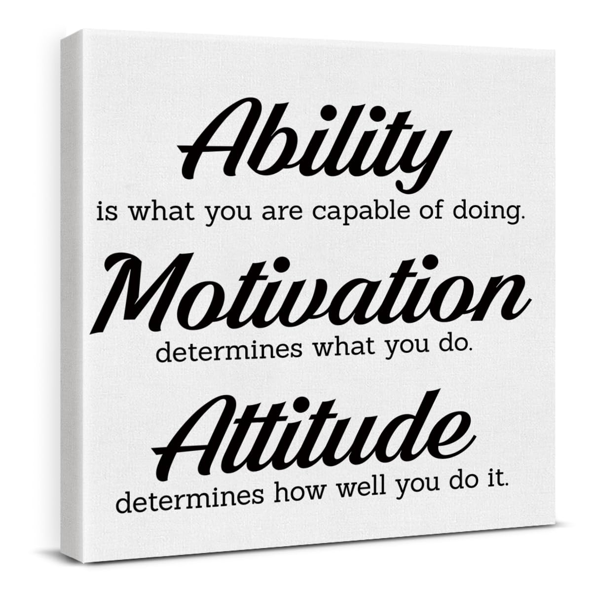 Inspirational Wall Art Decor Print Pictures (8 X 8 Inches, Framed)