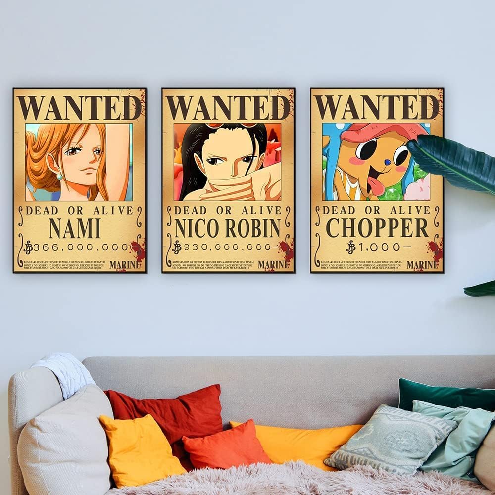 TYZZHOA 25PCS Anime [OP] Wanted Posters 30x21cm, New Bounty Edition (Retro)