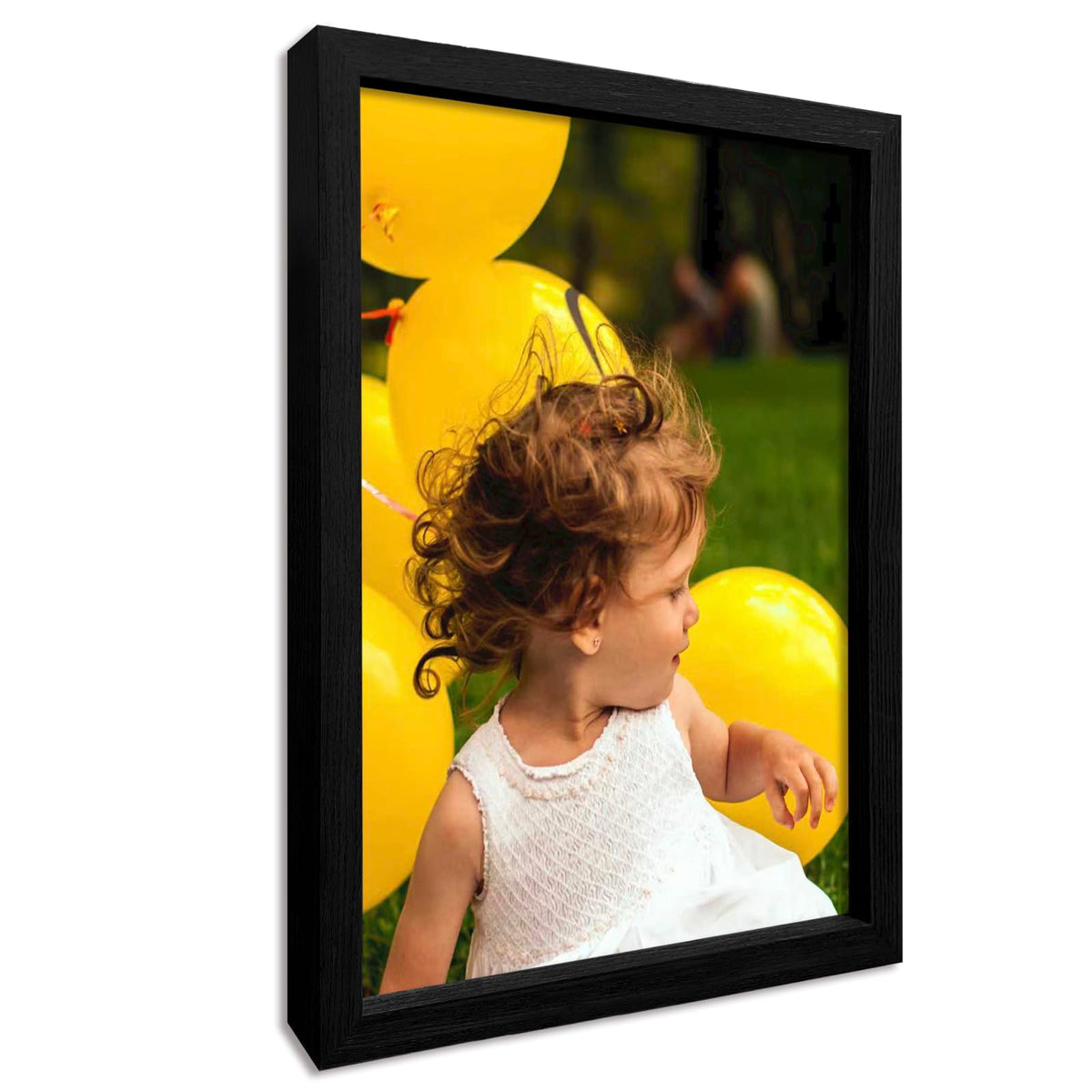 Framed Custom Canvas Prints with Your Photos Personalized Photo to Canvas Print Gifts for Couples Friends Family Baby Pets (Black, 8" L x 10" W)