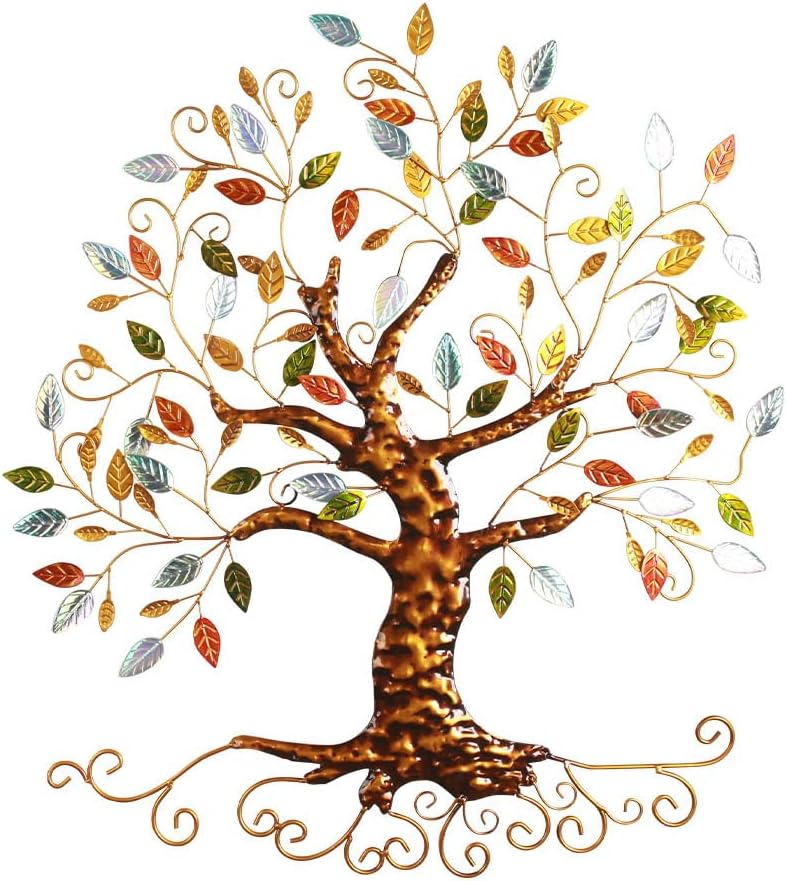 Metal Tree Wall Sculpture, Gold Tree Home DecorTree of Life