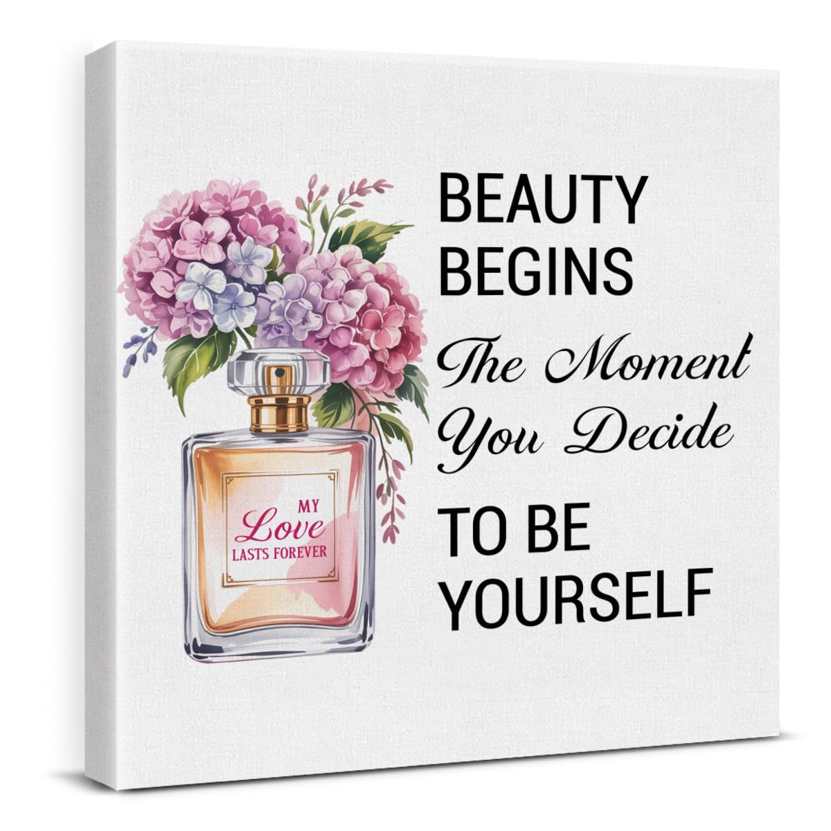 Inspirational Wall Art Decor Print Pictures (8 X 8 Inches, Framed)