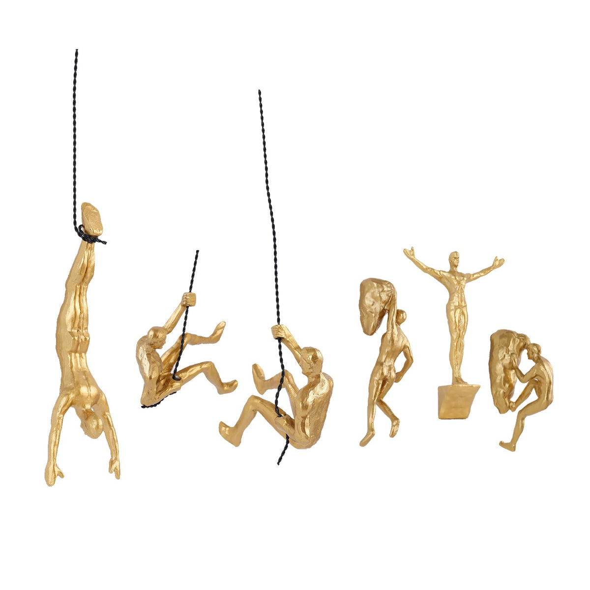 Large Set of 3 Climbing Men Wall Art Decor Sculpture,Nordic Modern Simplicity Decorative Wall Art, Climbing Man Sculptures,Home & Office Climber Gifts