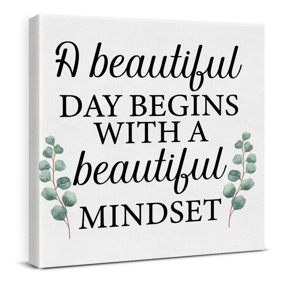 Inspirational Wall Art Decor Print Pictures (8 X 8 Inches, Framed)