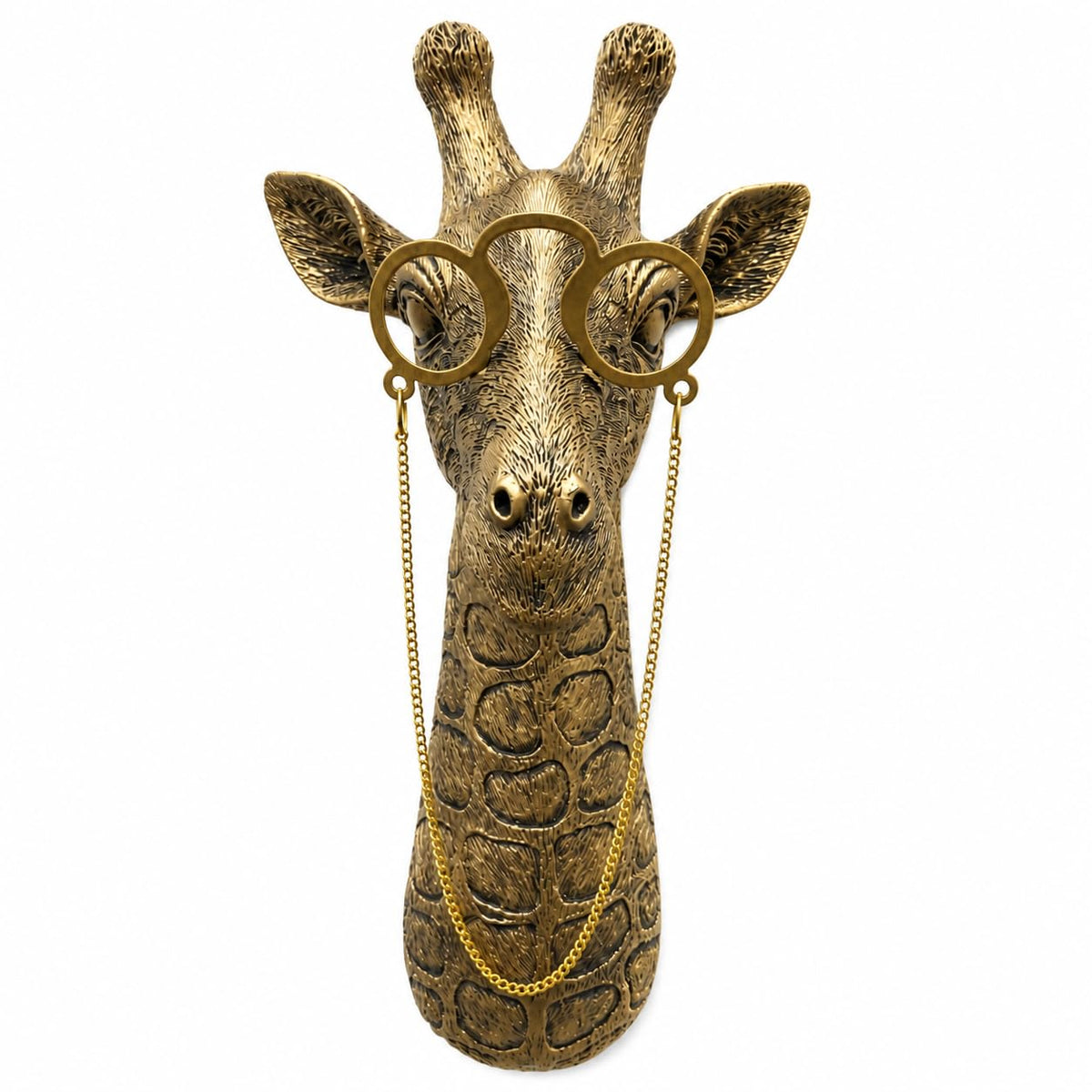 UITWMKTG Gold Animal Head Wall Decor Set of 5 - Deer, Rabbit, Mouse, Bear, Fox Wall Sculptures, Modern Wall Art for Living Room, Bedroom, Office, Gold Wall Hanging Home Decoration