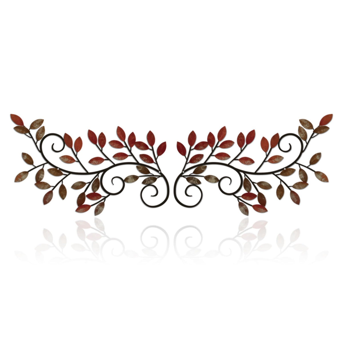ESTART 2 Pcs Metal Tree Leaf Wall Art Vine Branch Decor, Gold