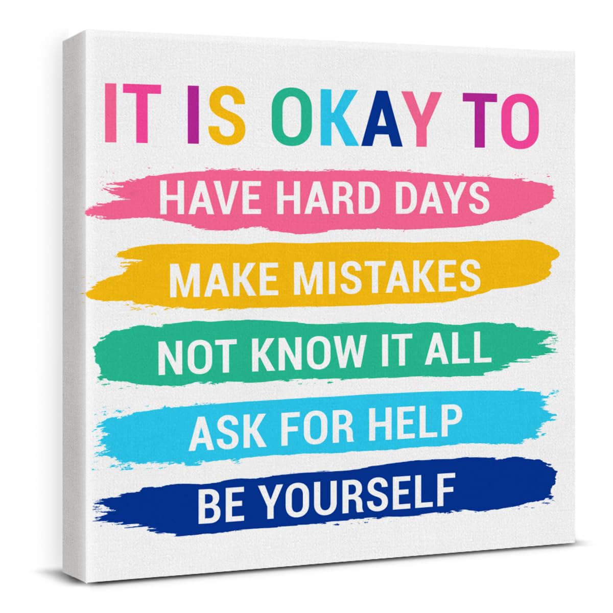 Inspirational Wall Art Decor Print Pictures (8 X 8 Inches, Framed)