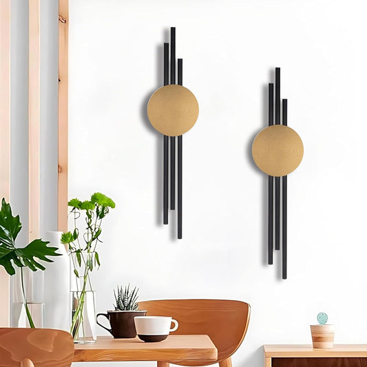 JFUJFU 3D Large Metal Wall Art - Decor for Living Room (Set of 2, Small)