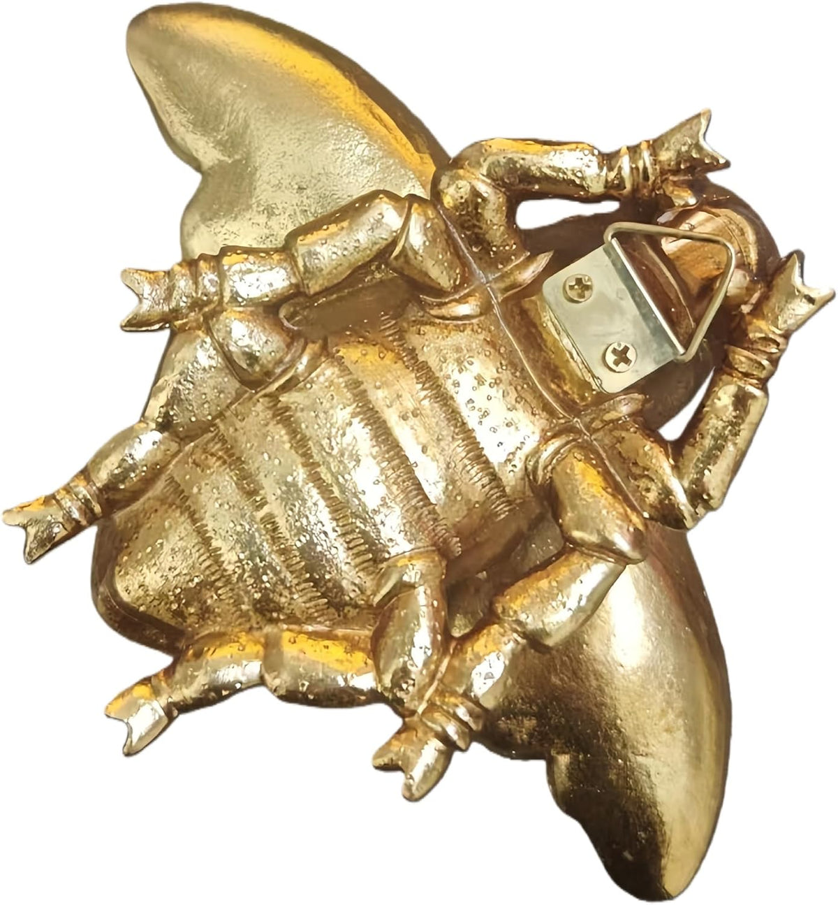 LuckySunDecorQZ Gold Bee Wall Decor Insect Wall Sculptures 3D Hanging Honey Decorative Bug Beetle Lizard Gecko Figurine Artwork Decor for Living Room (Gold Bee)