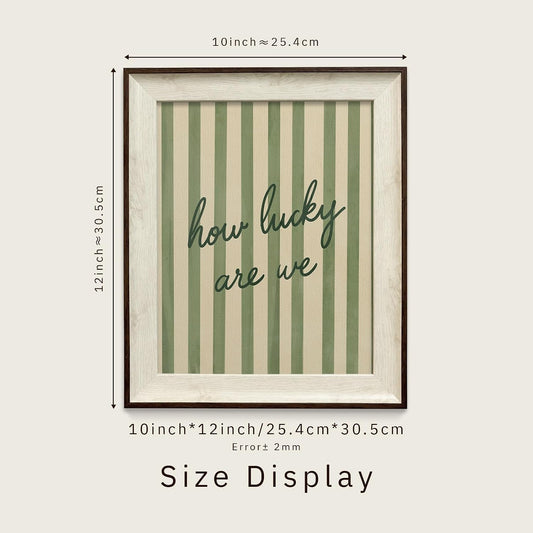 razliubit Green Cute Framed Wall Art Prints, Replaceable Wall Decors for Room Aesthtic, Small Framed Artwork Oil Painting for Bedroom Bathroom Kitchen Office Decor(10"x12")