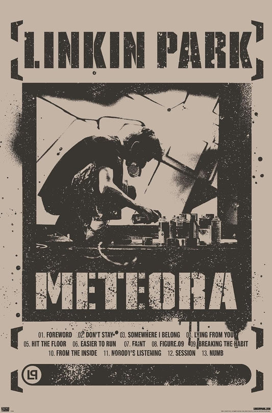 Linkin Park - Meteora Wall Poster, 34L" x 22.4W", Unframed Version