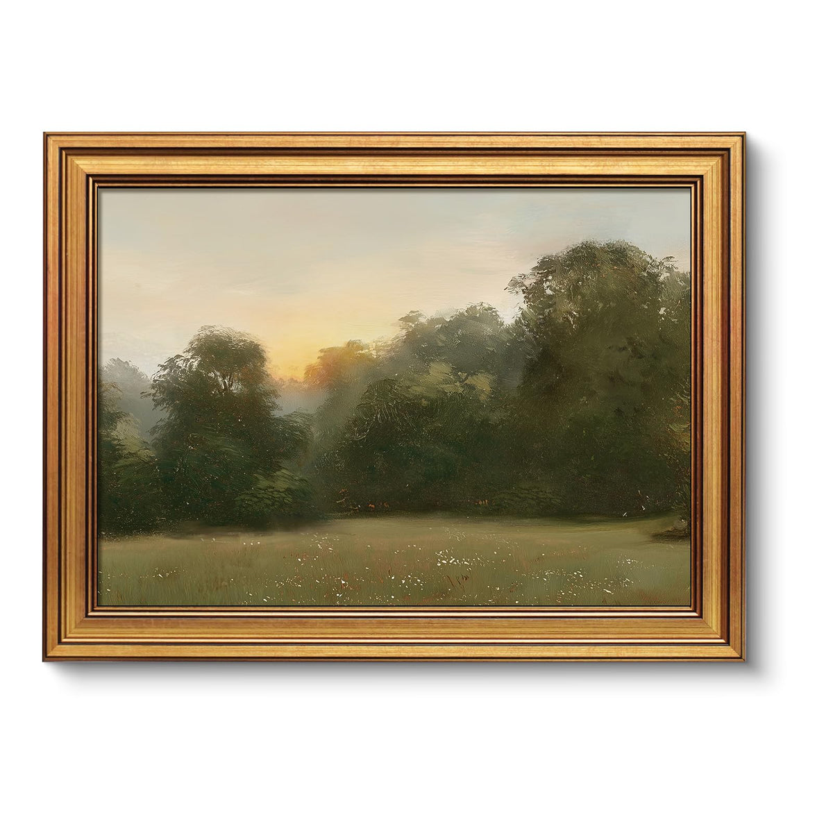 VIYYIEA Vintage Gold Framed Wall Art – Hummingbird Sketch, 8x10 IN