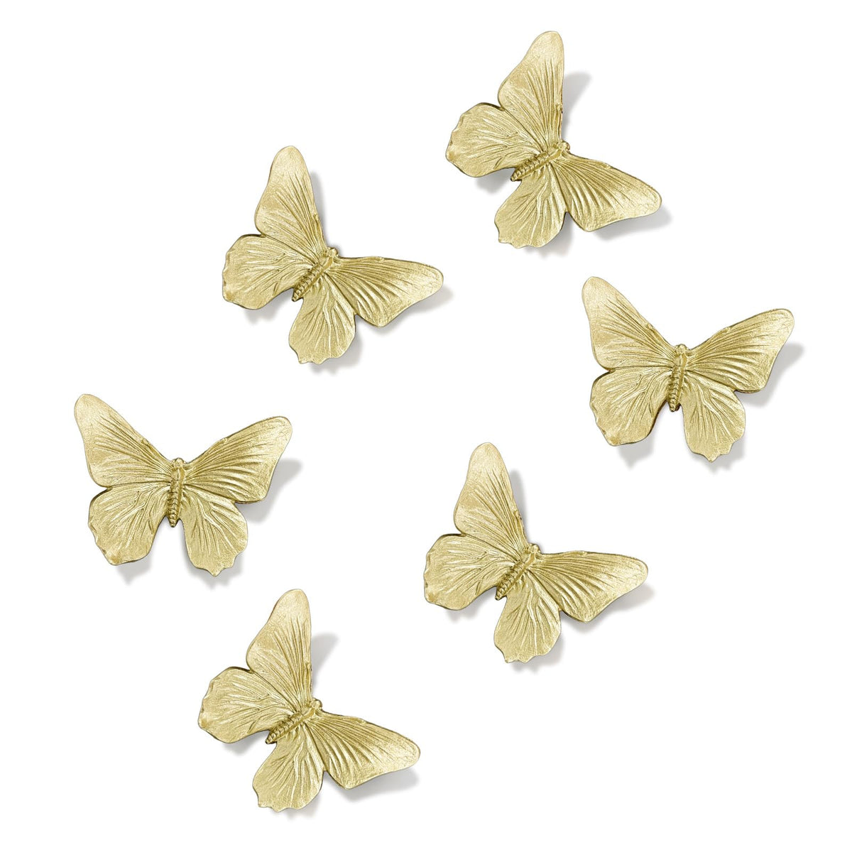 GUSFREUD 3D Butterfly Wall Decor Set – Resin Wall Decor for Living Room, Bedroom, Bathroom, Dining Room, Outdoor and Gallery Walls - Antique Copper - Set of 6