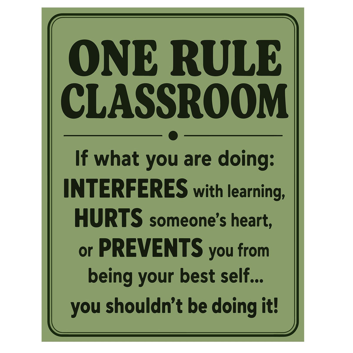 Classroom Signs for Teachers, Inspirational Teacher Decor for Classroom Wall Art Print, High School Teacher Supplies, Middle School Classroom Decorations, Back to School Decor (I Believe, 8X10, Unframed)