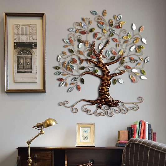 Metal Tree Wall Sculpture, Gold Tree Home DecorTree of Life
