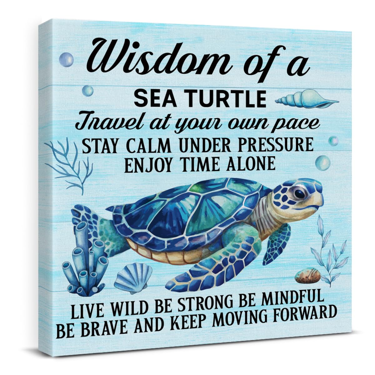 Inspirational Wall Art Decor Print Pictures (8 X 8 Inches, Framed)