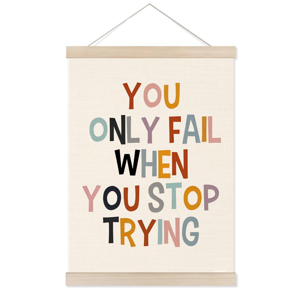 Welshower Boho Motivational Positive Poster Hanger Frame, What's the Best That Could Happen Positive Affirmations Wall Art Prints Decor for Living Room Bedroom Home Office Framed, 12x16 Inch