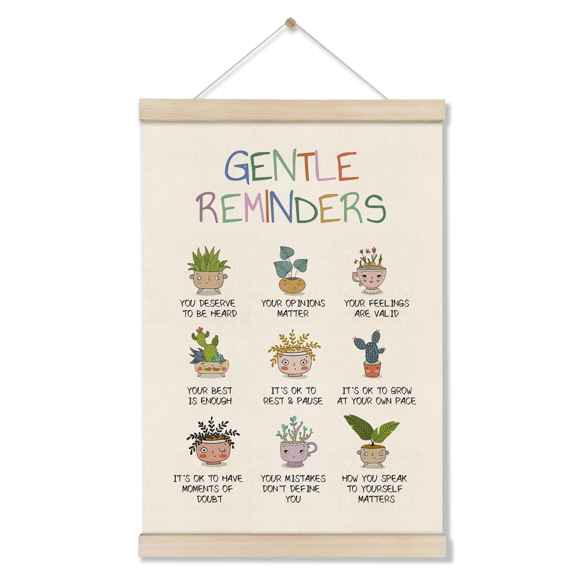 Mental Health Posters Hanger Frame, Circle Of Control Poster 16x12 Inch, Inspirational Wall Art for Homeschool Counseling Office Classroom, Therapy Office Decor, Calm Down Corner Wall Art Decor