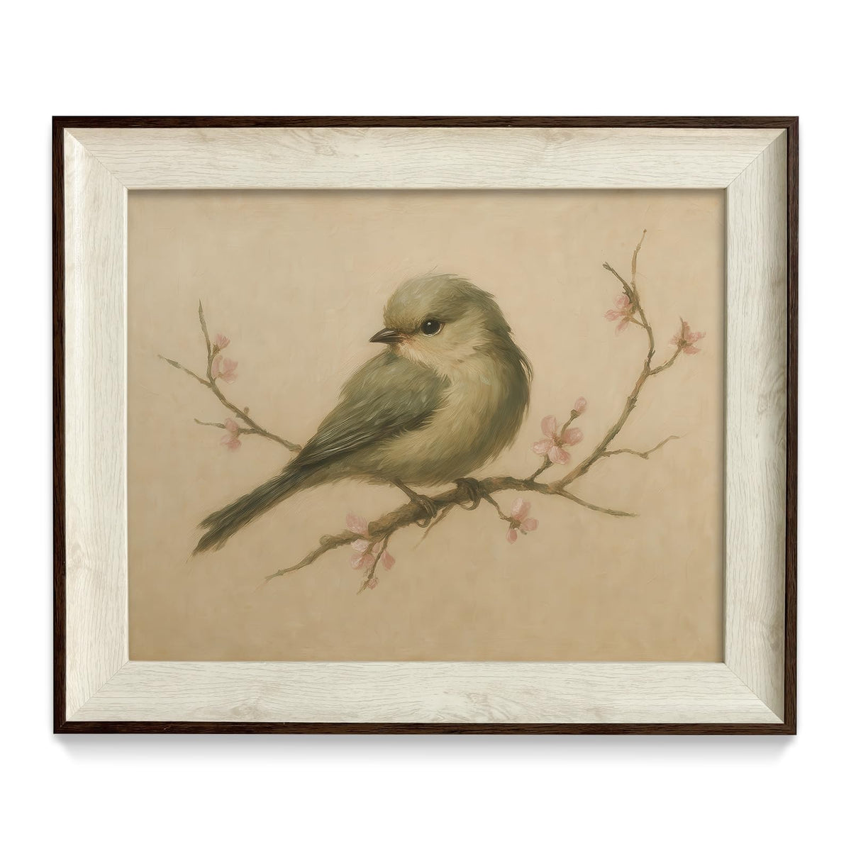 razliubit Green Cute Framed Wall Art Prints, Replaceable Wall Decors for Room Aesthtic, Small Framed Artwork Oil Painting for Bedroom Bathroom Kitchen Office Decor(10"x12")