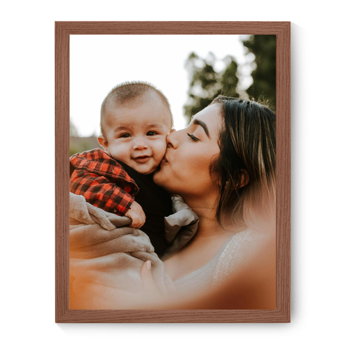 Framed Custom Canvas Prints with Your Photos Personalized Photo to Canvas Print Gifts for Couples Friends Family Baby Pets (Black, 8" L x 10" W)