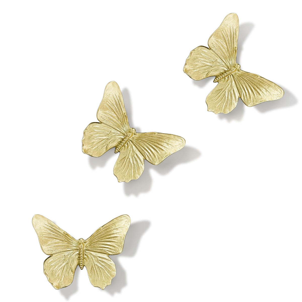 GUSFREUD 3D Butterfly Wall Decor Set – Resin Wall Decor for Living Room, Bedroom, Bathroom, Dining Room, Outdoor and Gallery Walls - Antique Copper - Set of 6