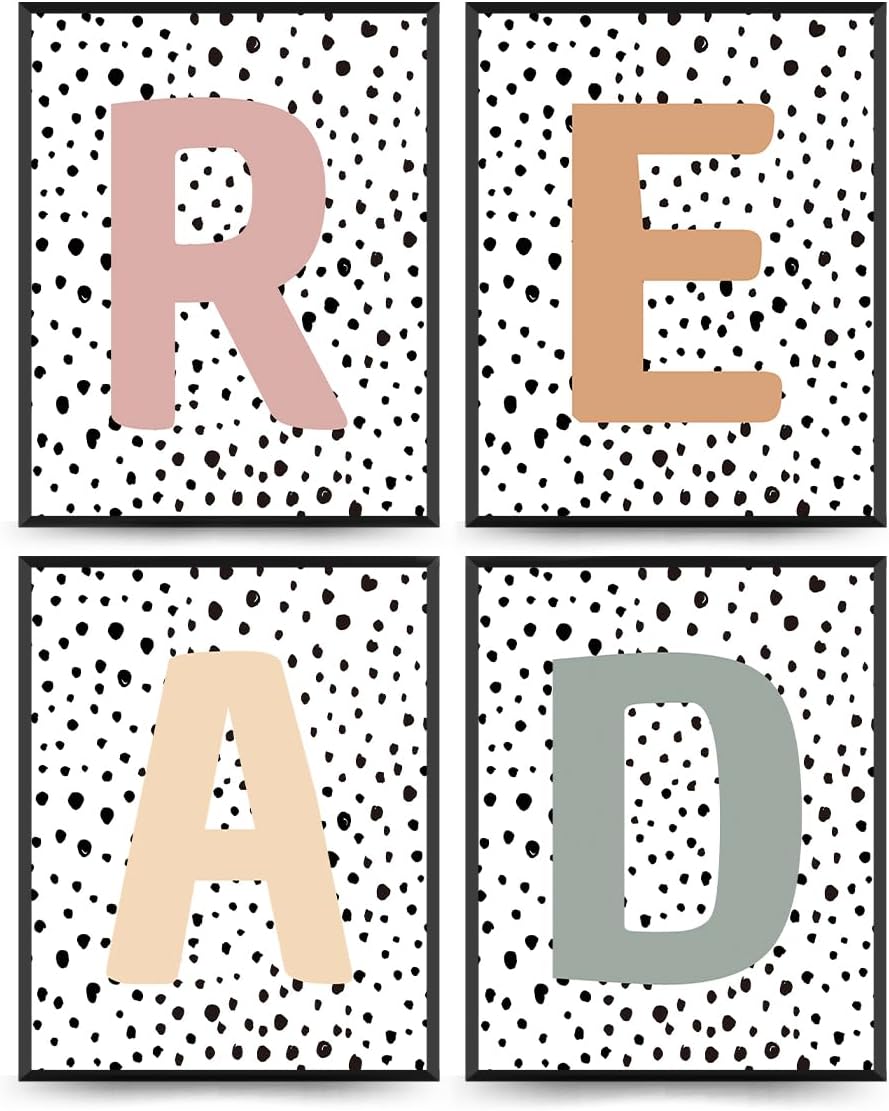 PLKMN Classroom Decor,Boho Classroom Must Haves Homeschool Decor Set of 4