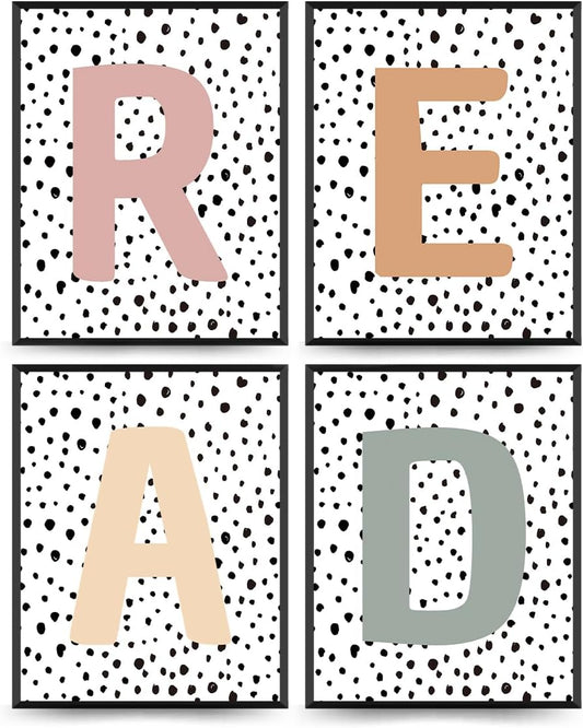 PLKMN Classroom Decor,Boho Classroom Must Haves Homeschool Decor Set of 4
