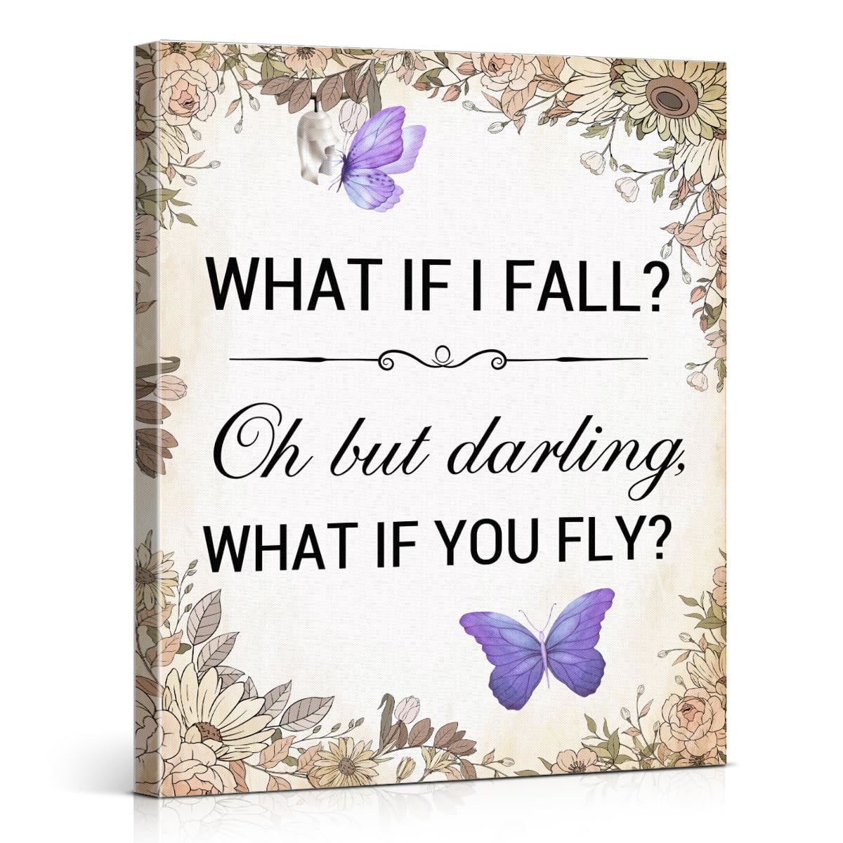 Inspirational Wall Art Decor Print Pictures (8 X 8 Inches, Framed)