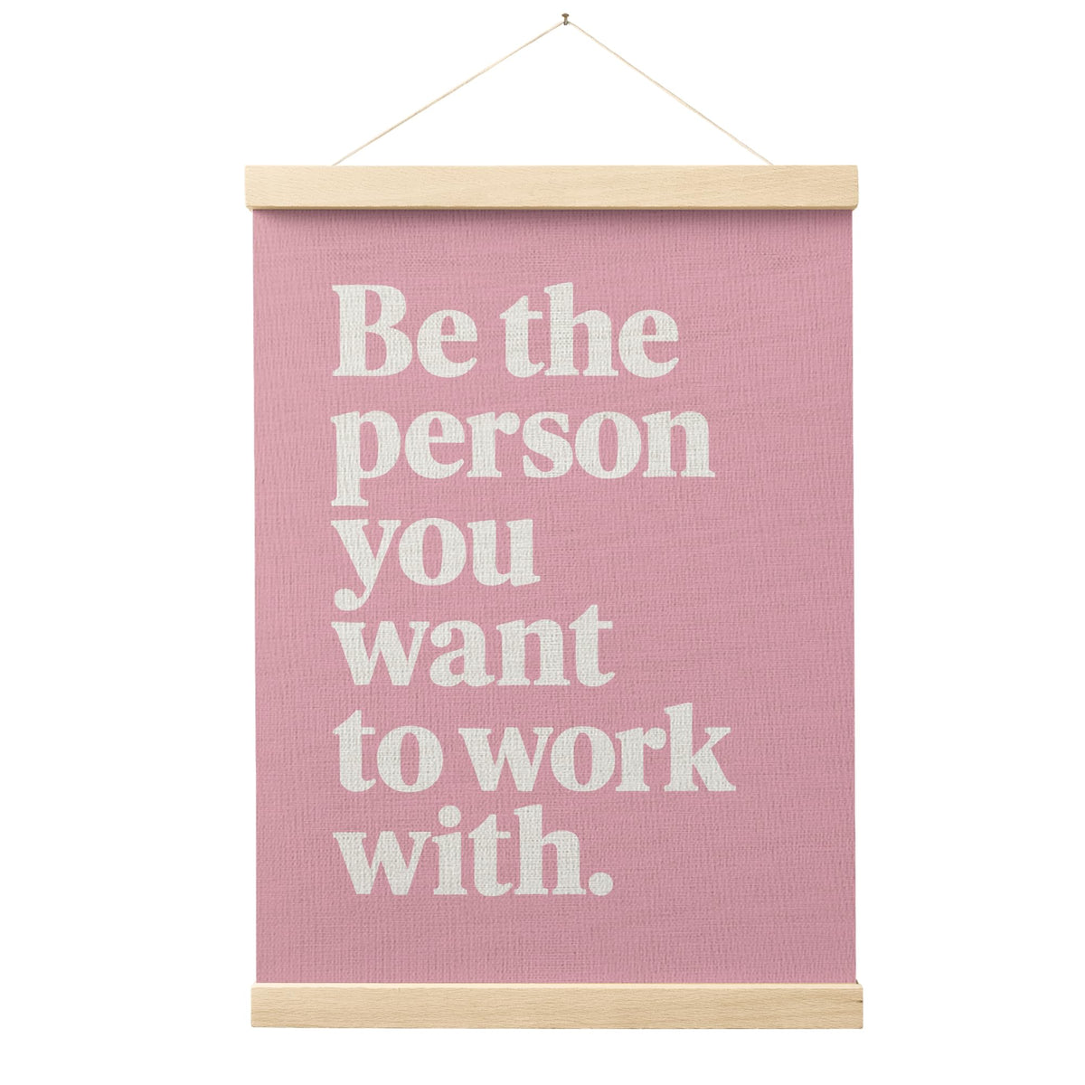 FGFK Inspirational Office Wall Art Poster Hanger Frame, Be the Person You Want to Work with Motivational Canvas Prints Framed Wall Decor for Home Office Workplace, 12x16 Inch