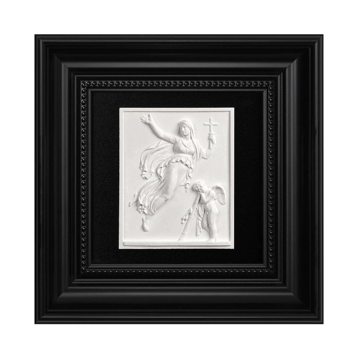 FOLKOR LIFE Framed Black and White Wall Sculpture Venus de Milo