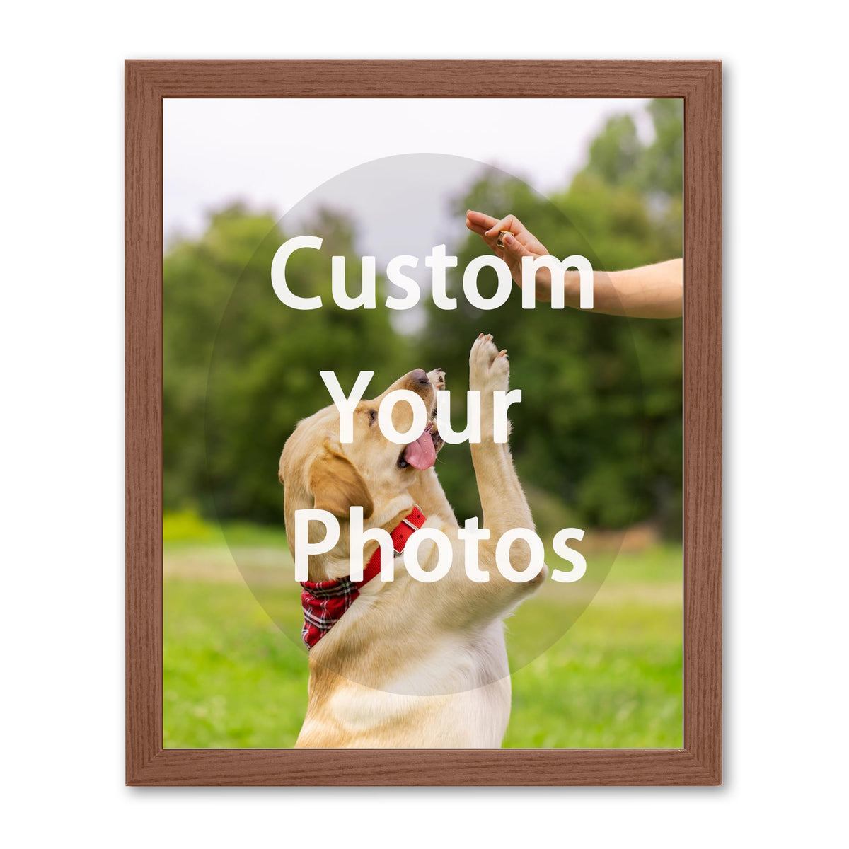 Framed Custom Canvas Prints with Your Photos Personalized Photo to Canvas Print Gifts for Couples Friends Family Baby Pets (Black, 8" L x 10" W)