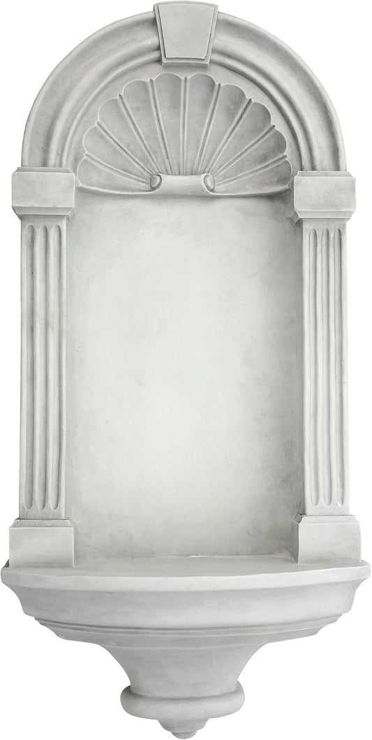 Design Toscano Classical European Style Wall Niche Display Shelf, Medium, 21 Inches Tall, Cast Stone Resin, Antique Stone