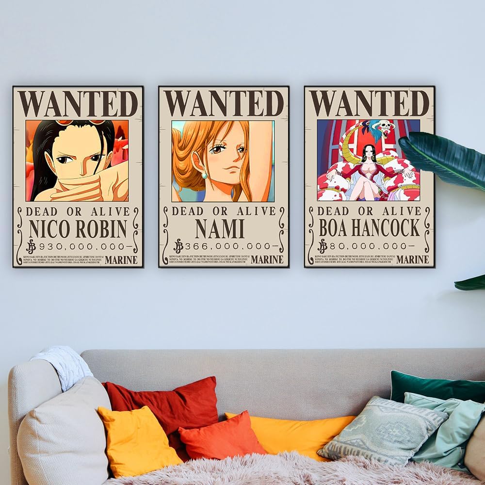 TYZZHOA 25PCS Anime [OP] Wanted Posters 30x21cm, New Bounty Edition