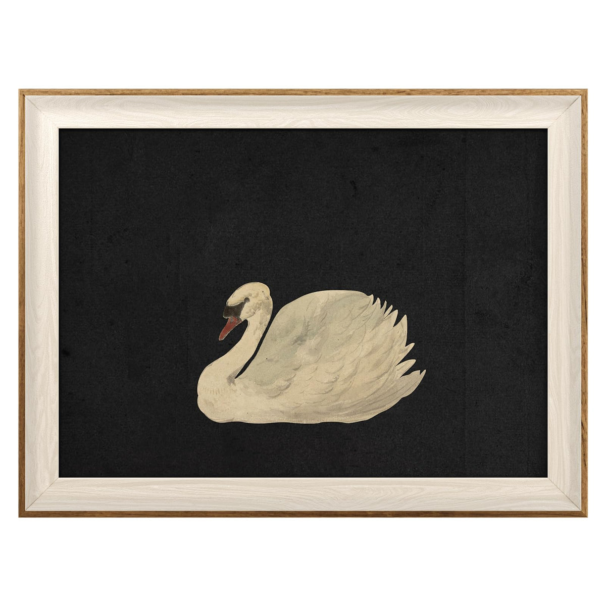 VIYYIEA Framed Wall Art for Living Room, Swan Wall Decor, 12×10 Inch