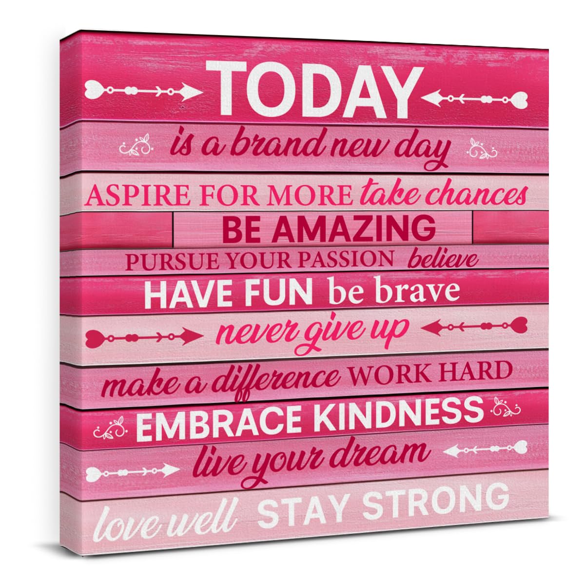 Inspirational Wall Art Decor Print Pictures (8 X 8 Inches, Framed)