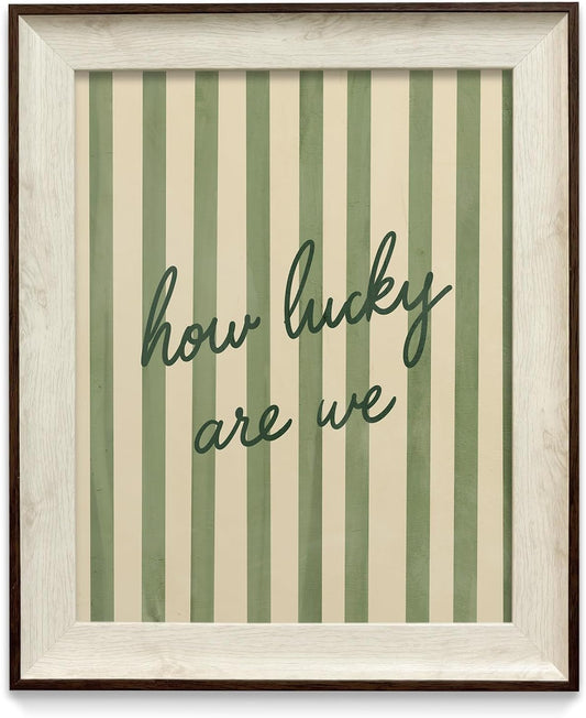 razliubit Green Cute Framed Wall Art Prints, Replaceable Wall Decors for Room Aesthtic, Small Framed Artwork Oil Painting for Bedroom Bathroom Kitchen Office Decor(10"x12")