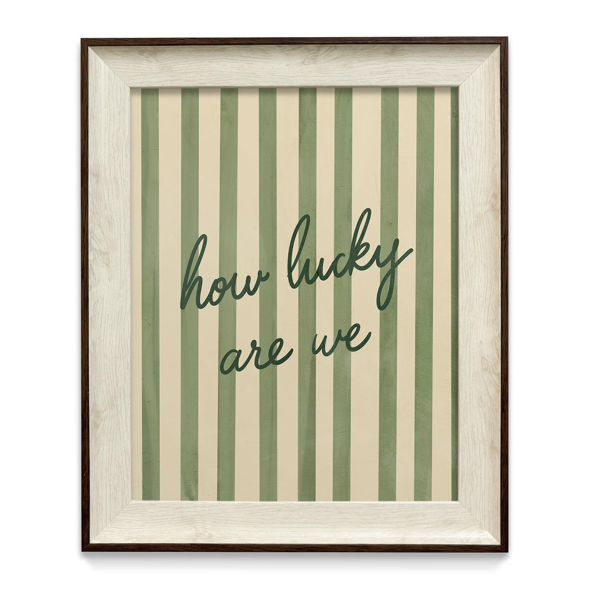 razliubit Green Cute Framed Wall Art Prints, Replaceable Wall Decors for Room Aesthtic, Small Framed Artwork Oil Painting for Bedroom Bathroom Kitchen Office Decor(10"x12")
