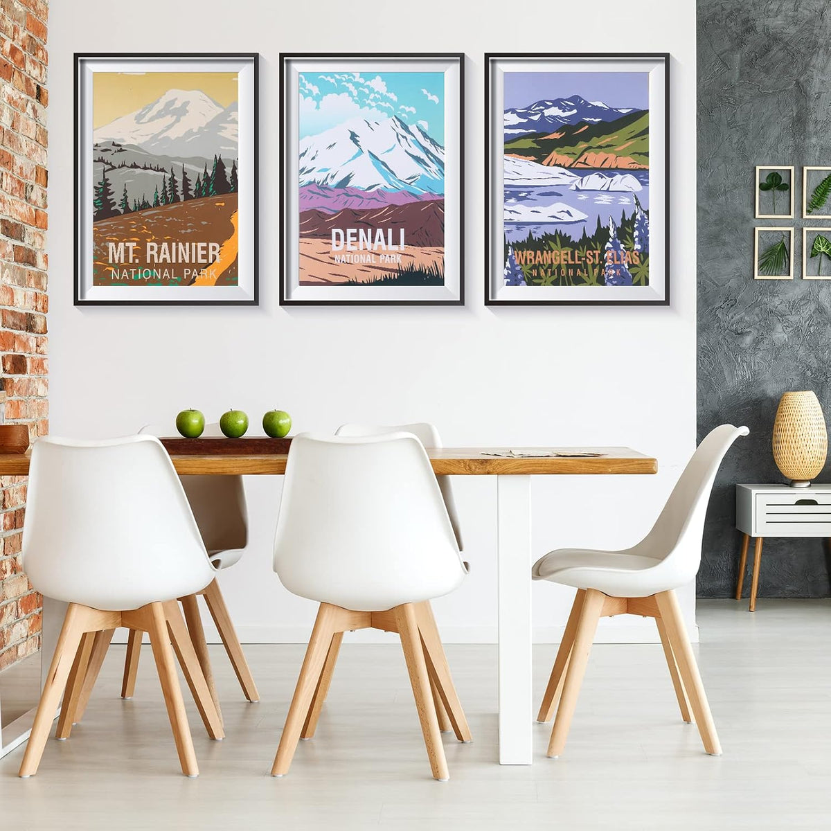 Gersoniel 16 Pcs National Park Posters Nature Art Wall Print, Vintage Style