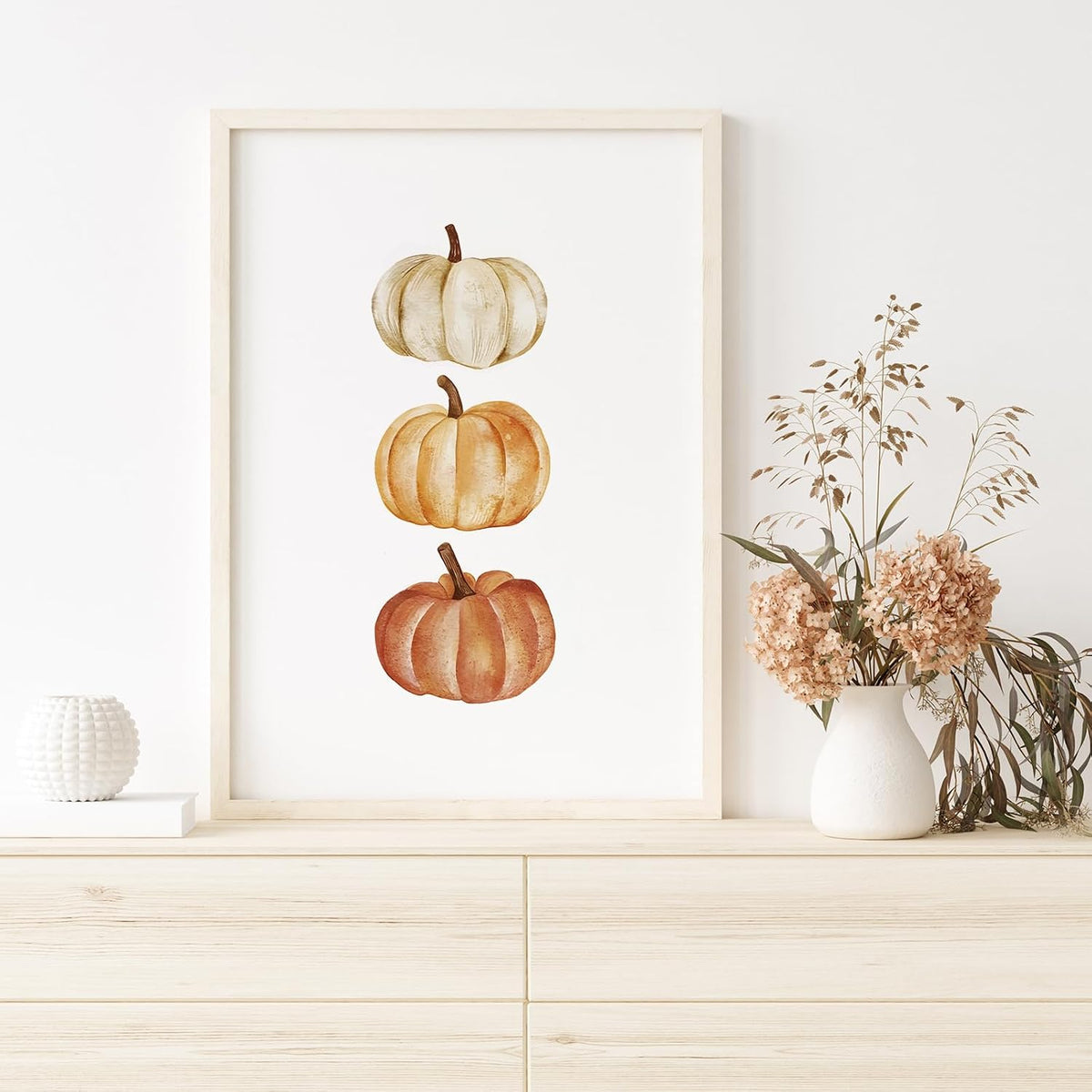 JarThenaAMCS 6Pcs Fall Thanksgiving Wall Art Prints, UNFRAMED 8 x 10 In